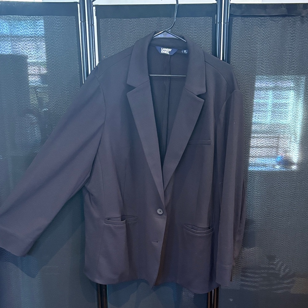Lands' End Classic Black Jacket